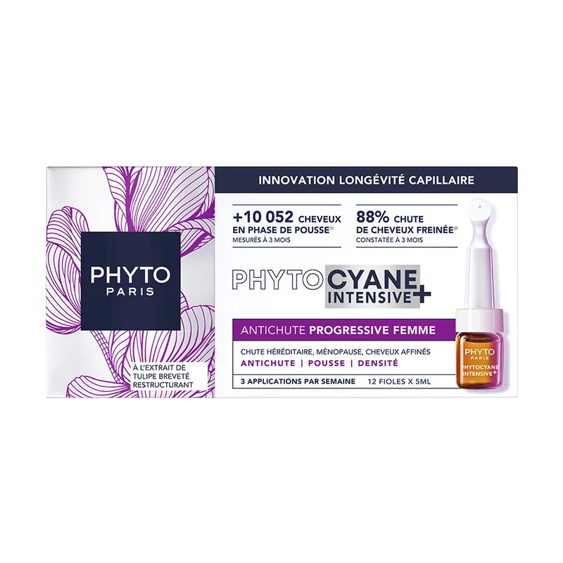 Phyto PHYTOCYANE INTENSIVE+ ampollas mujer 12 u
