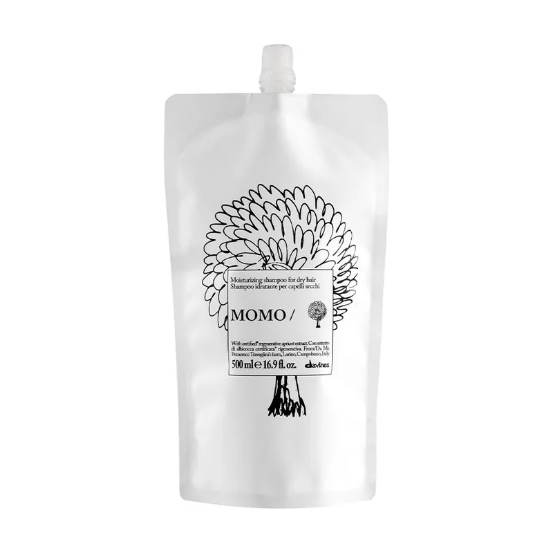 Davines MOMO moisturizing shampoo for dry hair recarga 500 ml
