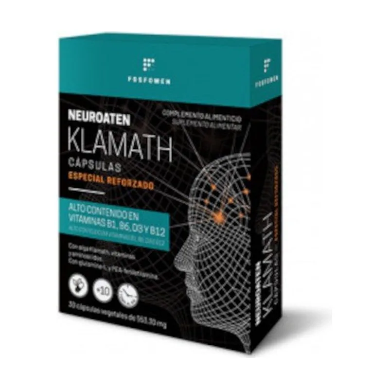 Herbora Fosfomen Neuroaten Klamath 30 Cápsulas