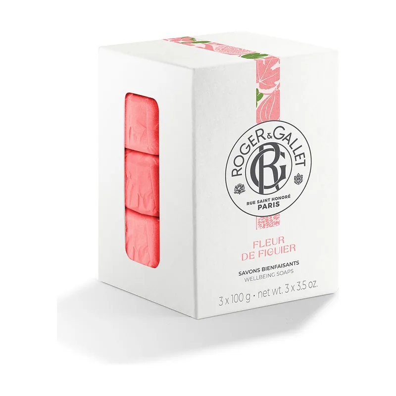 Roger & Gallet FLEUR DE FIGUIER jabones perfumados 3 u