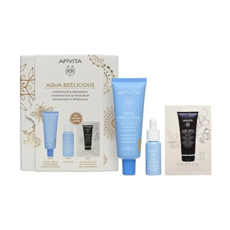 Apivita Crema Fluida CON SPF30+ Aqua Beelicious Estuche 3 pz
