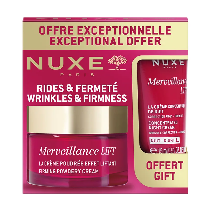 Nuxe Merveillance Lift Estuche Rutina Antiedad LIFT-FIRMEZA Crema EN Polvo 2 pz