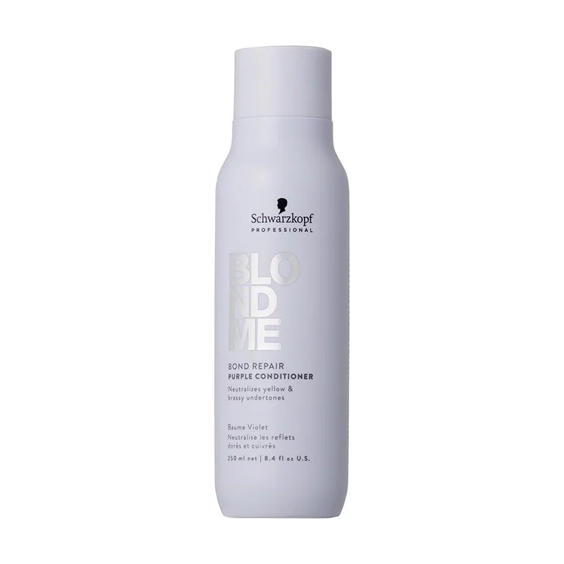 Schwarzkopf BLONDME BOND REPAIR acondicionador morado 250 ml