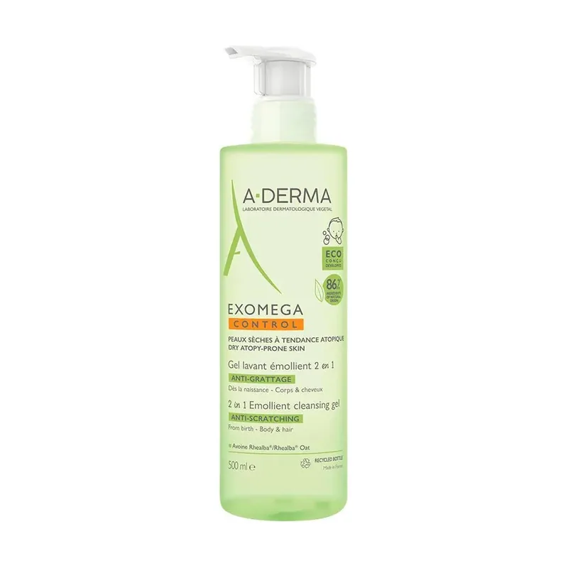 A-derma EXOMEGA CONTROL gel espumoso emoliente 500 ml