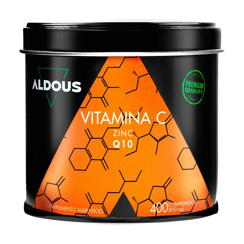 Aldous Bio Aldous Vitamina C con Zinc y Coenzima Q10 400 Comprimidos