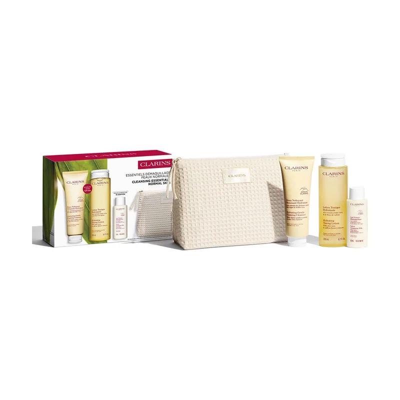 Clarins Pieles NORMALES-SECAS Esenciales DE Limpieza Estuche 4 pz