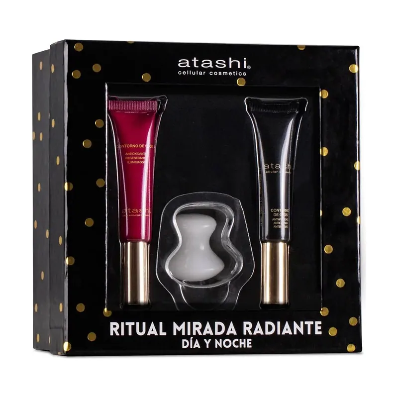 Atashi Ritual Mirada Radiante DÚO Contorno DE Ojos Antiedad Y Antioxidante Estuche 2 pz