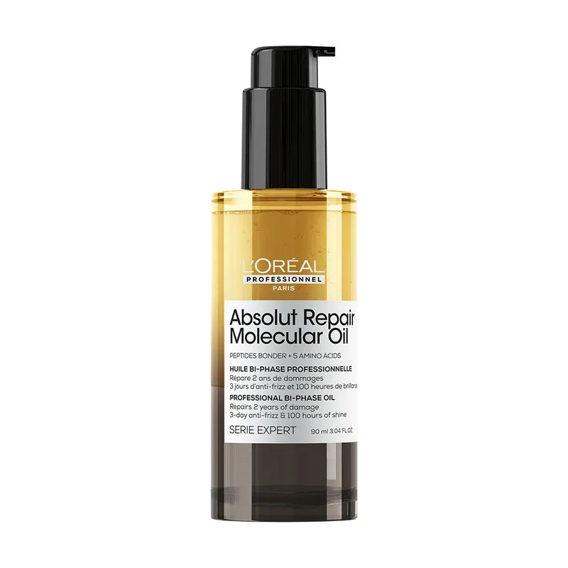 L'Oréal Professionnel Paris ABSOLUT REPAIR MOLECULAR aceite bifásico profesional 90 ml