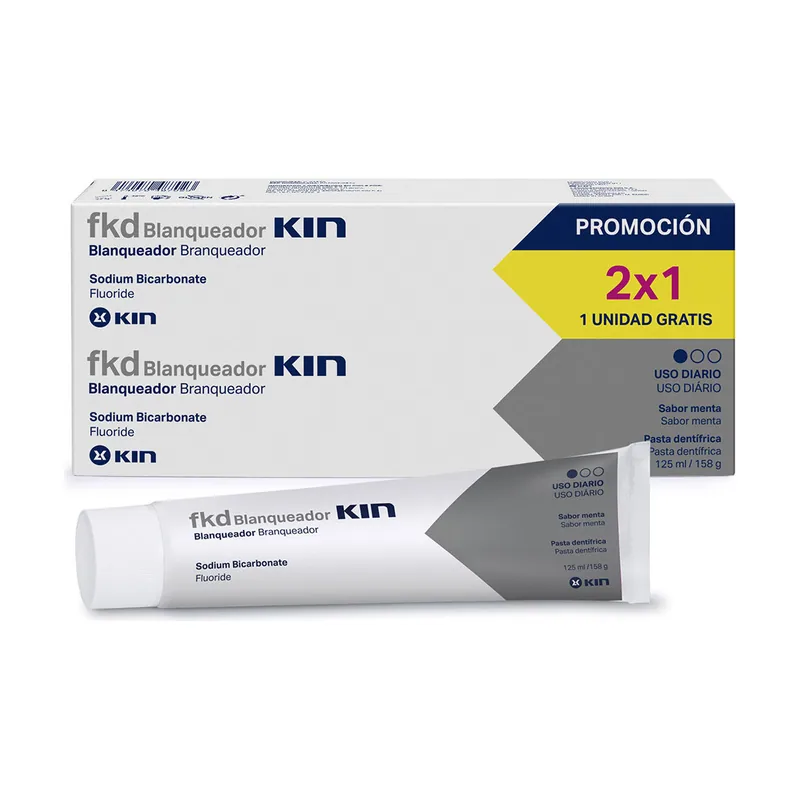 Kin FKD Blanqueador Pasta Dentífrica lote 2 pz