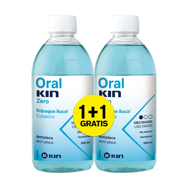 Kin ORALKIN ZERO ENJUAGUE BUCAL lote 2 pz