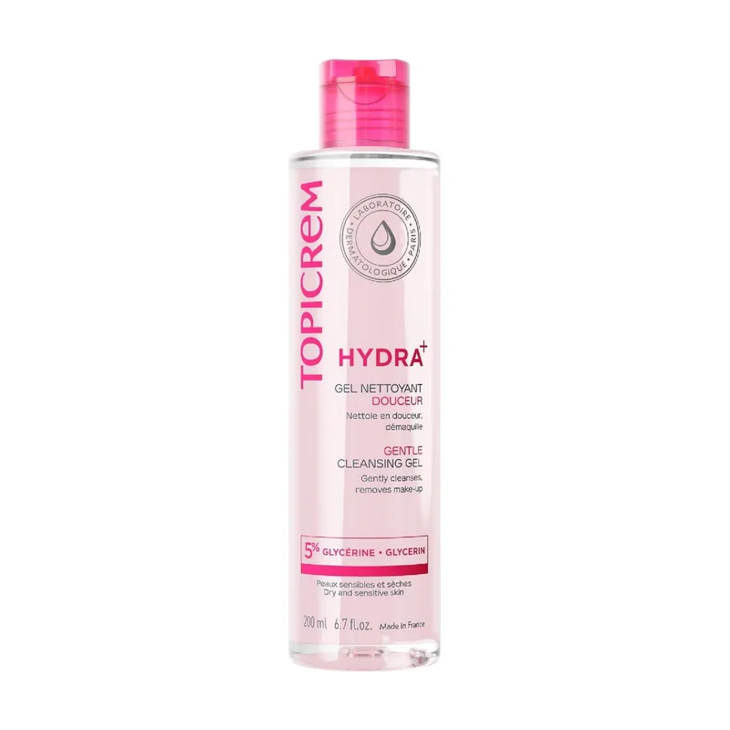 Topicrem HYDRA+ gel limpiador suave 200 ml