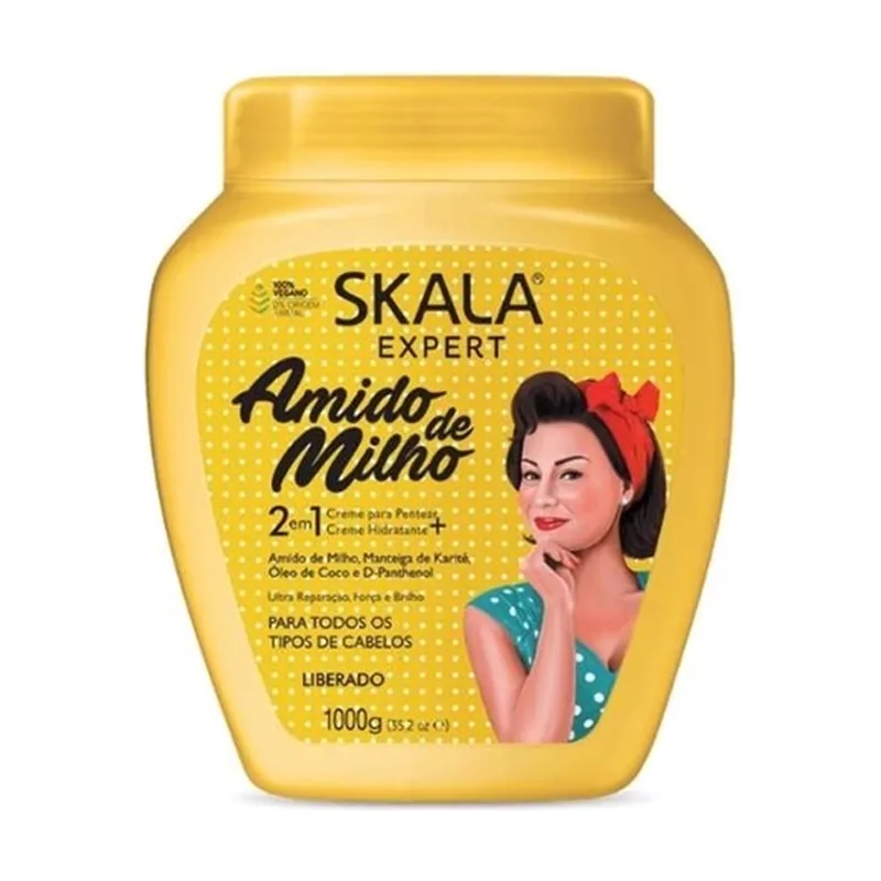 Crema Acondicionadora amido de milho 1000 ml