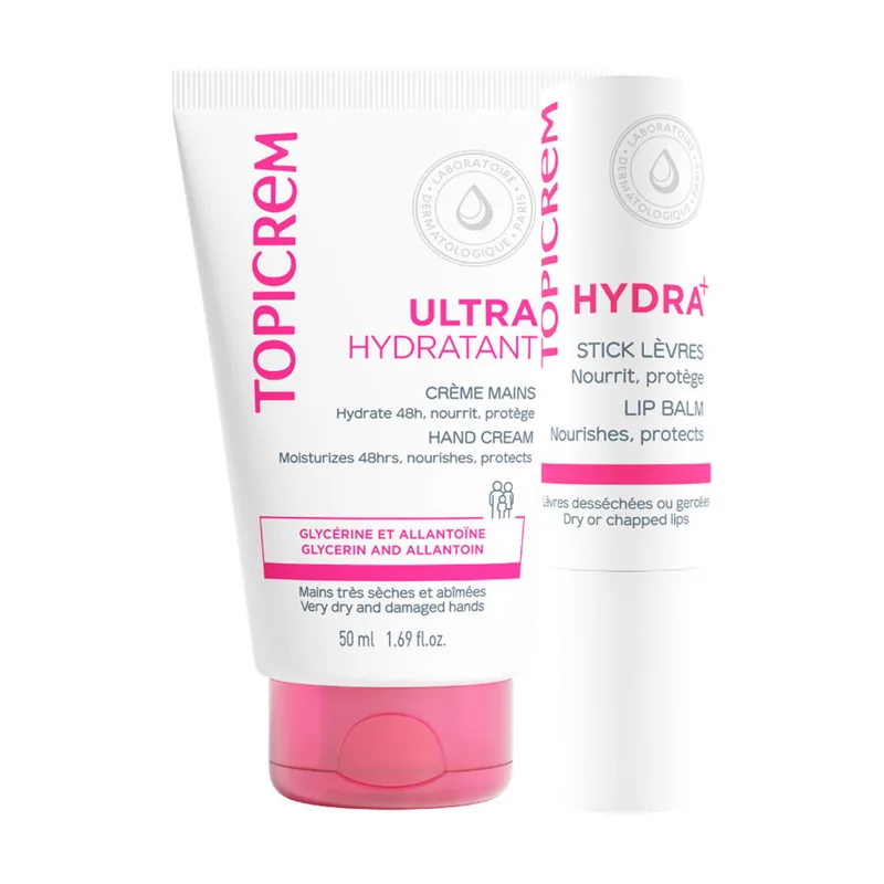 Topicrem UH Crema DE Manos Ultra Hidratante + Bálsamo Labial Pack 2 u