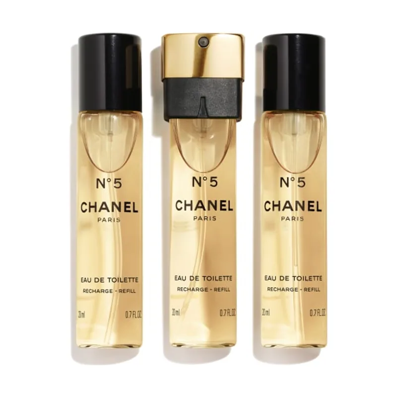 Chanel Nº 5 eau de toilette recargas vaporizador para el bolso 3 x