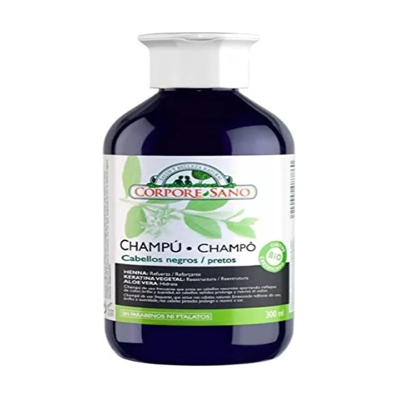 Corpore Sano Champú a la Henna Cabellos Negros 300ml