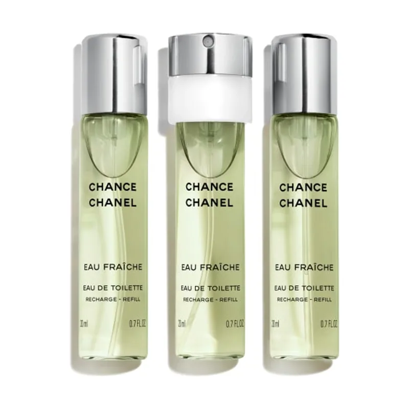 Chanel CHANCE EAU FRAICHE eau de toilette vaporizador twist & spray 3 recargas 3 x