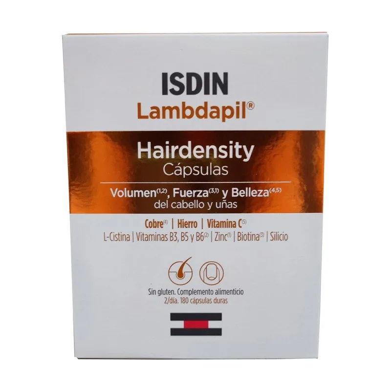 ISDIN LAMBDAPIL Hairdensity Pelo y Uñas 180 Cápsulas