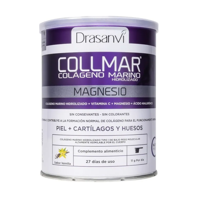 Drasanvi COLLMAR Colágeno Marino + Magnesio + Ac. Hialurónico sabor Vainilla 300g