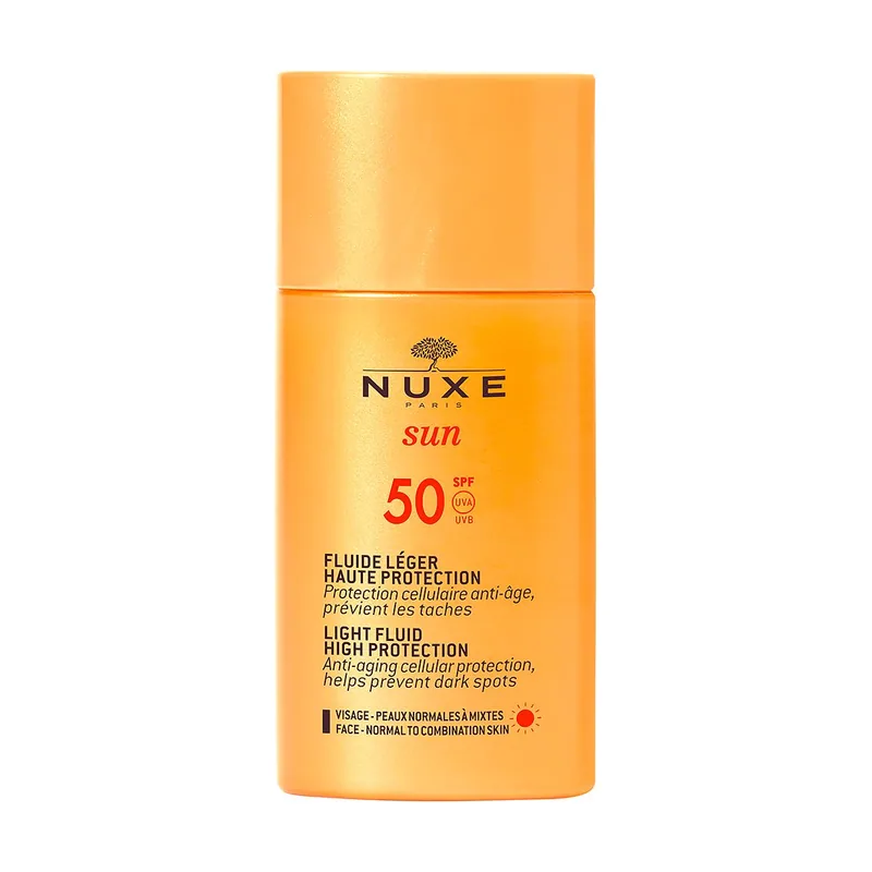 Nuxe SUN fluido ligero facial alta protección SPF50 50 ml