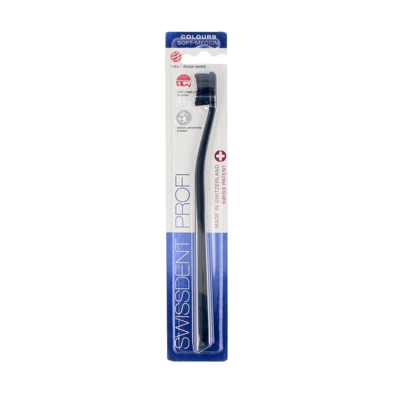 Swissdent COLOURS CLASSIC toothbrush #black&red