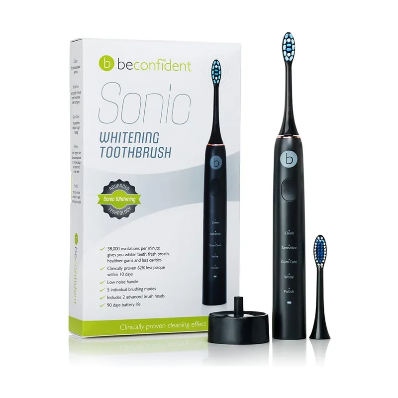 Beconfident dientes eléctrico blanqueador SONIC #negro/oro