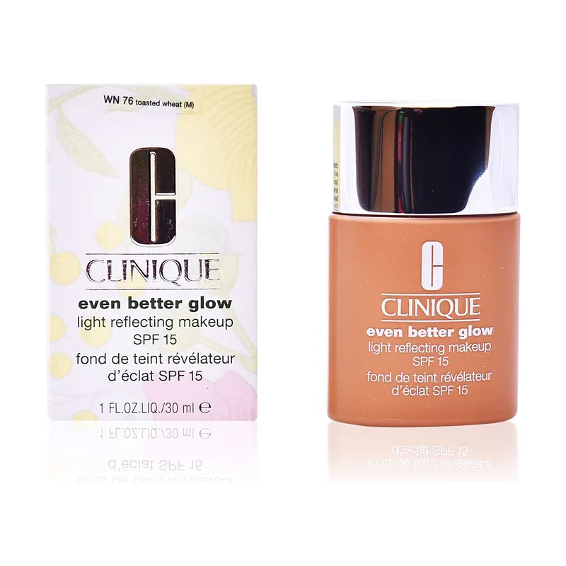 Clinique EVEN BETTER GLOW light reflecting makeup SPF15 #toasted