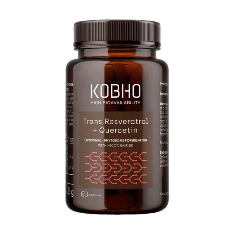 Kobho Labs Trans Resveratrol + Quercetina 60 Cápsulas