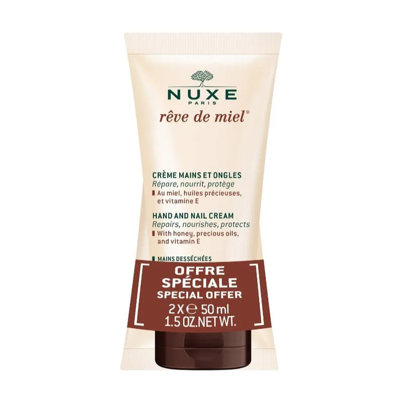 Nuxe RÊVE DE MIEL CREMA DE MANOS Y UÑAS lote 2 x 50 ml