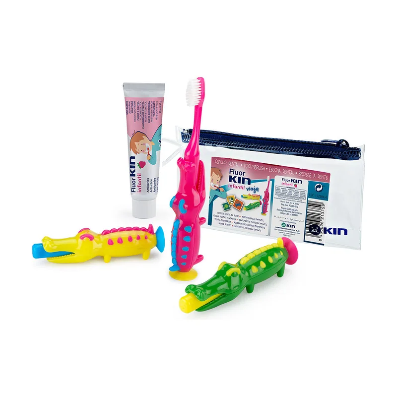 Kin Fluorkin Infantil Viaje Cocodrilo lote 3 pz