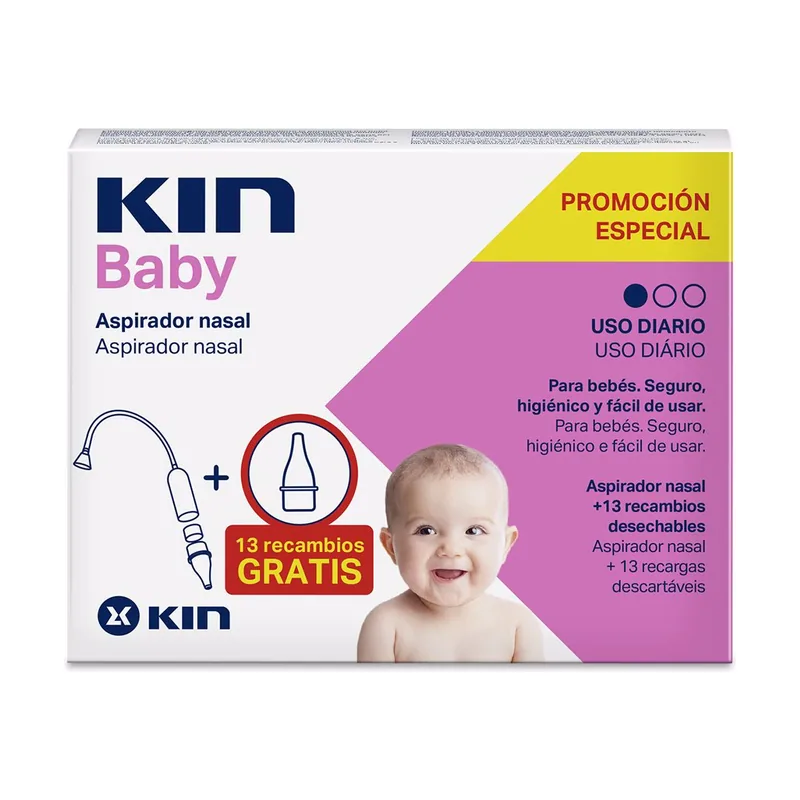 Kin BABY aspirador nasal + recambio 2 u