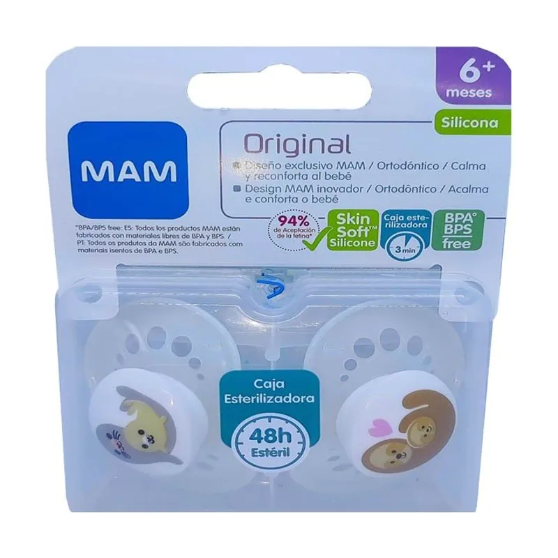 MAM Chupete Tetina de Silicona +6 x2