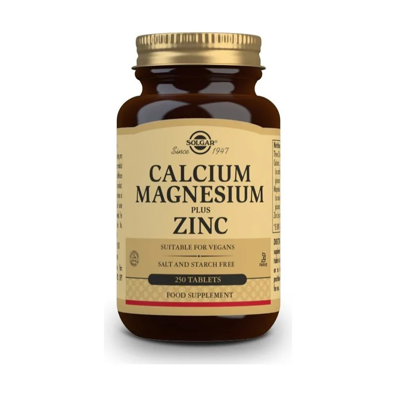 Solgar Calcio y Magnesio con Zinc 250 comprimidos