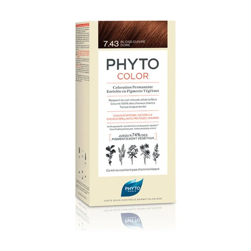 Phyto PHYTOCOLOR #7.43-rubio dorado cobrizo