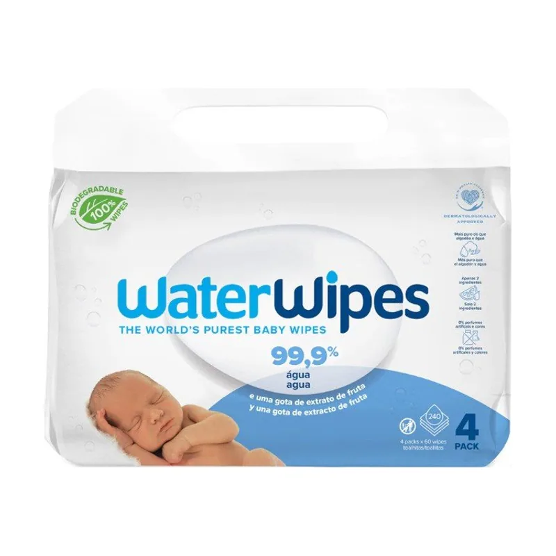 WaterWipes Caja con 4x60 unidades