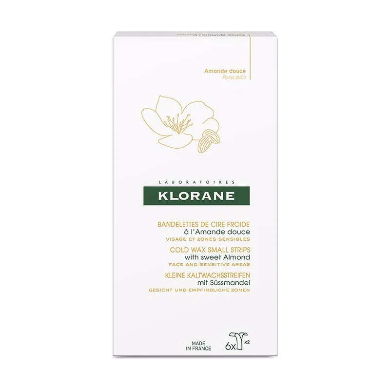 Klorane COLD WAX SMALL STRIPS with sweet almond 6 pz