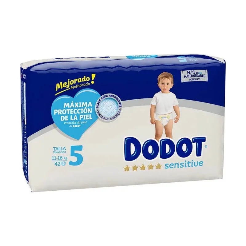 Dodot Sensitive Value Pack Talla 5 42uds