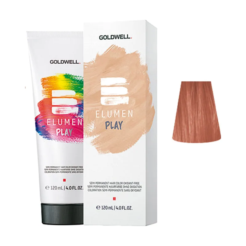 Goldwell ELUMEN PLAY semi permanent hair oxidant-free #coral