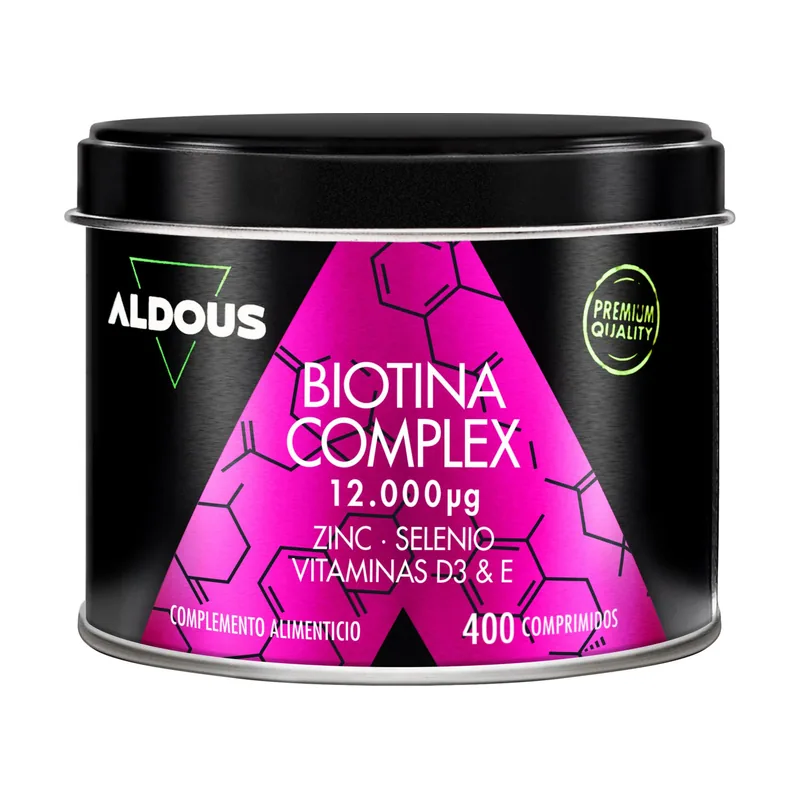 Aldous Bio Aldous Biotina 12000 mcg con Zinc