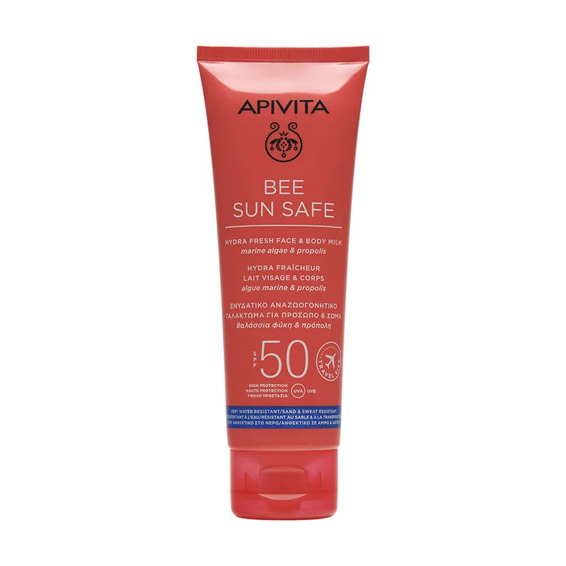 Apivita BEE SUN SAFE Hydra Fresh Leche para Rostro y Cuerpo SPF 50 100 ml