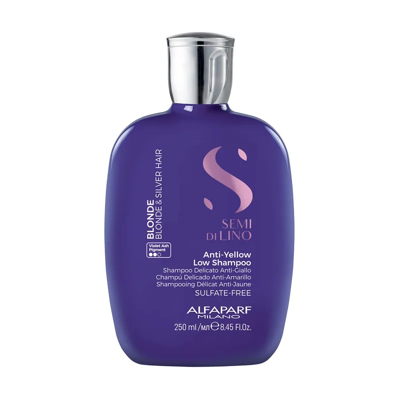 Alfaparf Milano SEMI DI LINO blonde & silver low shampoo 250 ml