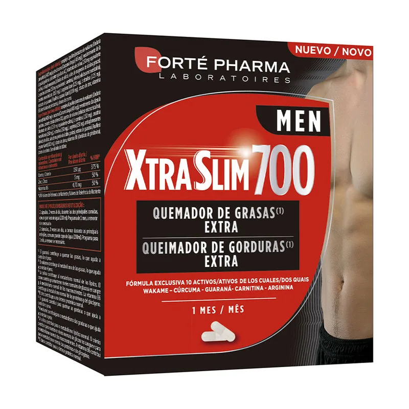 Forte Pharma XTRASLIM 700 MEN quemador de grasas extra cápsulas 120 u