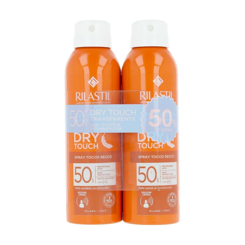 Cumlaude LAB Rilastil Duplo Dry Touch Transparente Spf50+ 2x200 Ml