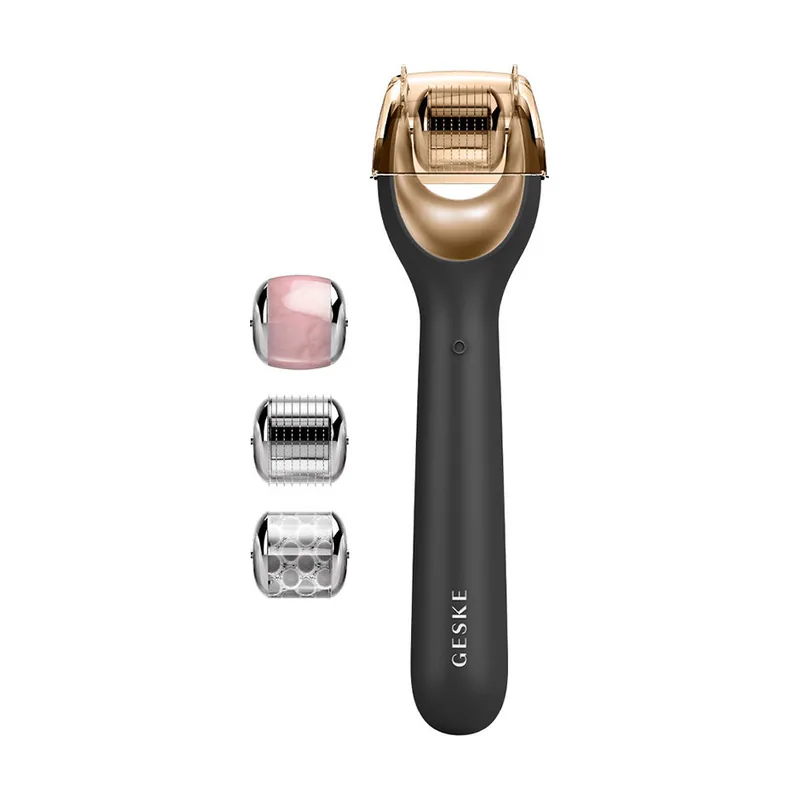 Geske APP GUIDED rodillo facial microagujas 9 en 1 #negro