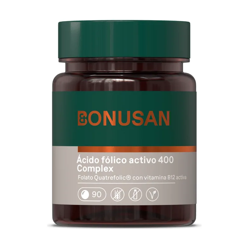 Bonusan Ácido Fólico Activo 400 Mcg Plus 90 Tabletas