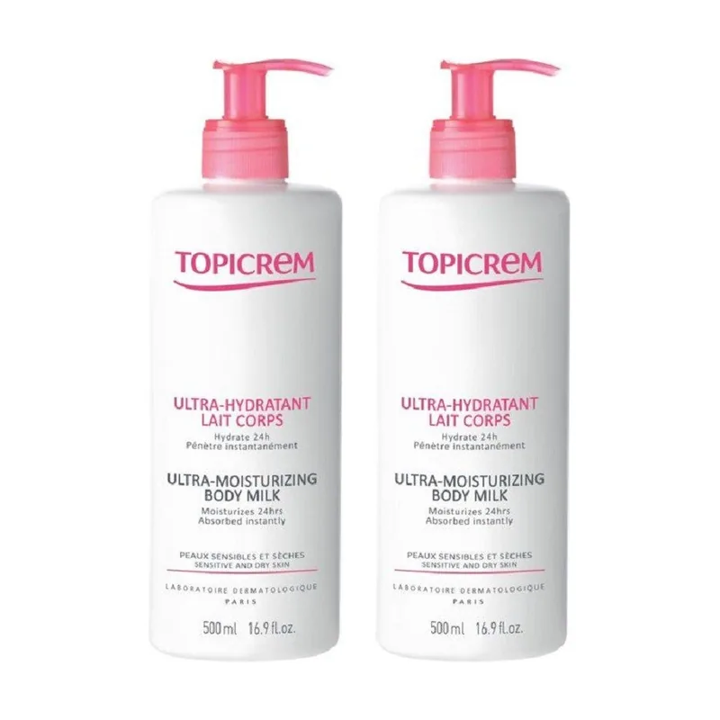 Topicrem UH Leche Ultra Hidratante Corporal Pack 2 x 500 ml