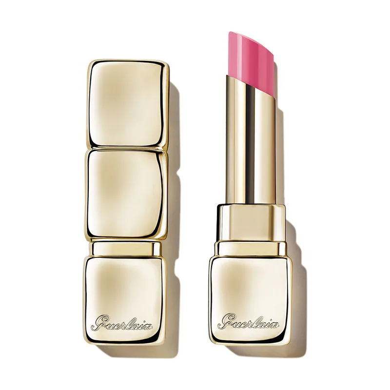 Guerlain KISSKISS BEE GLOW bálsamo reparador de labios #458-Pop rose glow