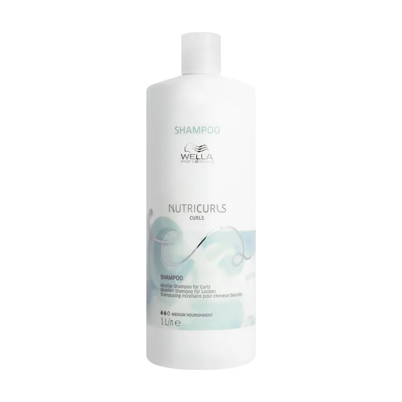 Wella Professionals NUTRICURLS Champú Micelar Cabello con Rizos y Ondas 1000 ml