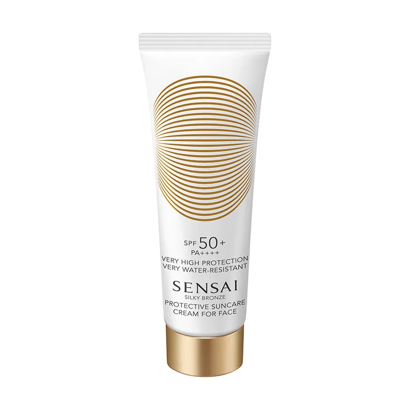 Sensai SILKY BRONZE protective suncare cream for face SPF50+ 50 ml