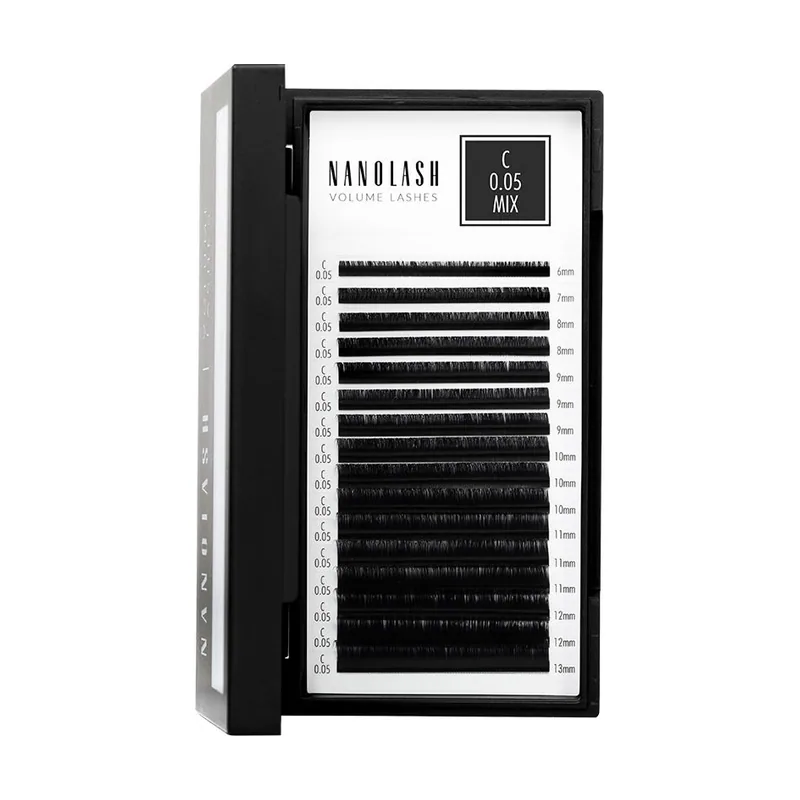 Nanolash VOLUME LASHES pestañas postizas 0.05 C #6-13 mm
