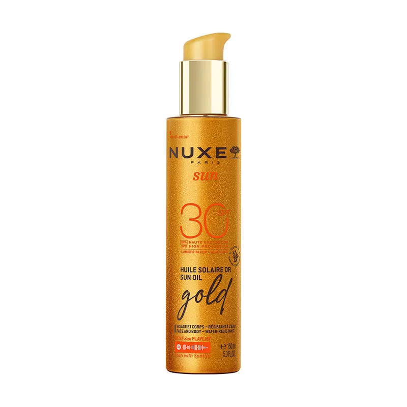 Nuxe SUN aceite bronceador gold rostro y cuerpo SPF30 150 ml